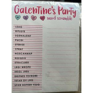 Target Galentine's Party Word Scramble Novelty Game 12 Count